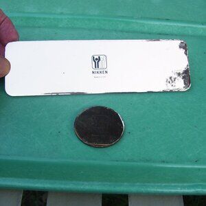 PRE-OWNED NIKKEN KENKO GOLD STRIP 1.93"X6.73" PROMO PAD MAGNET + MINI VERY GOOD+